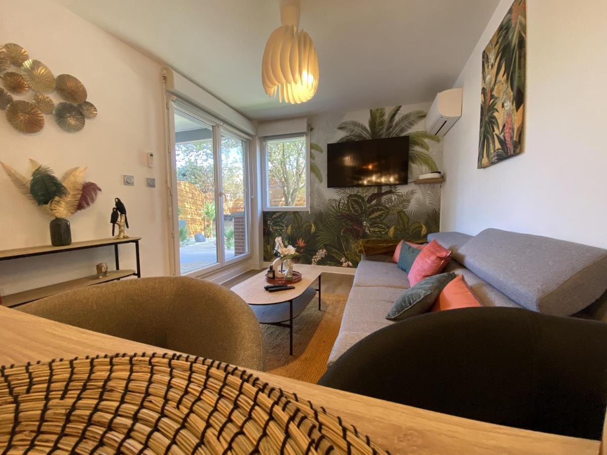 Le Jungle : T2 Avec Jardin Et Jacuzzi Apartment Blagnac Luaran gambar