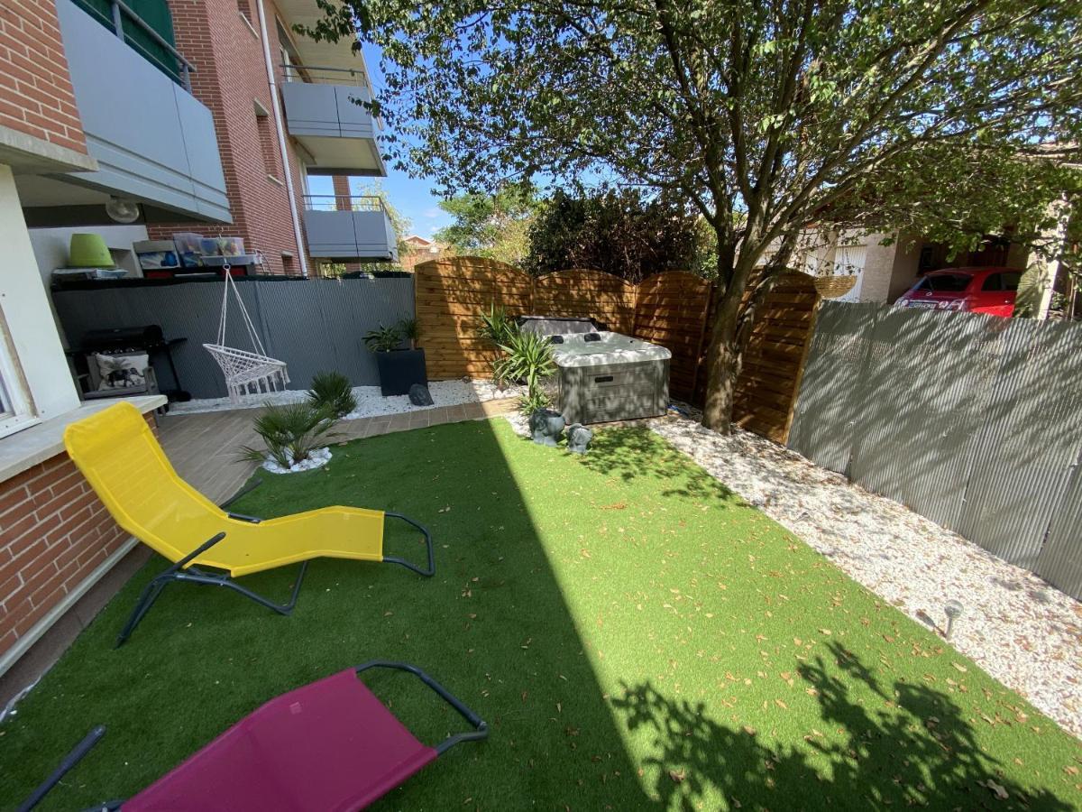 Le Jungle : T2 Avec Jardin Et Jacuzzi Apartment Blagnac Luaran gambar