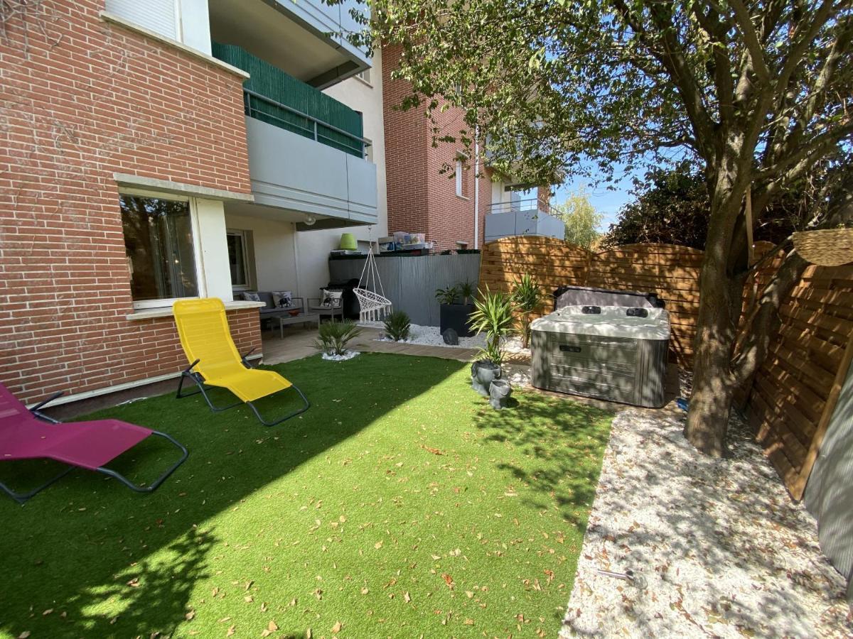 Le Jungle : T2 Avec Jardin Et Jacuzzi Apartment Blagnac Luaran gambar